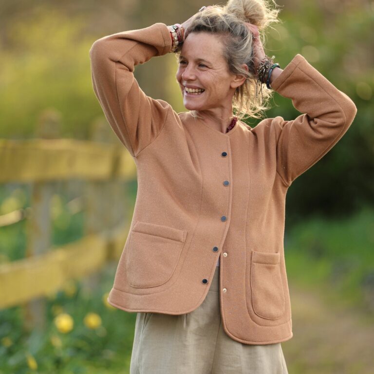 Meta SS25 - Veste Nathalie – Camel pailleté – XXL