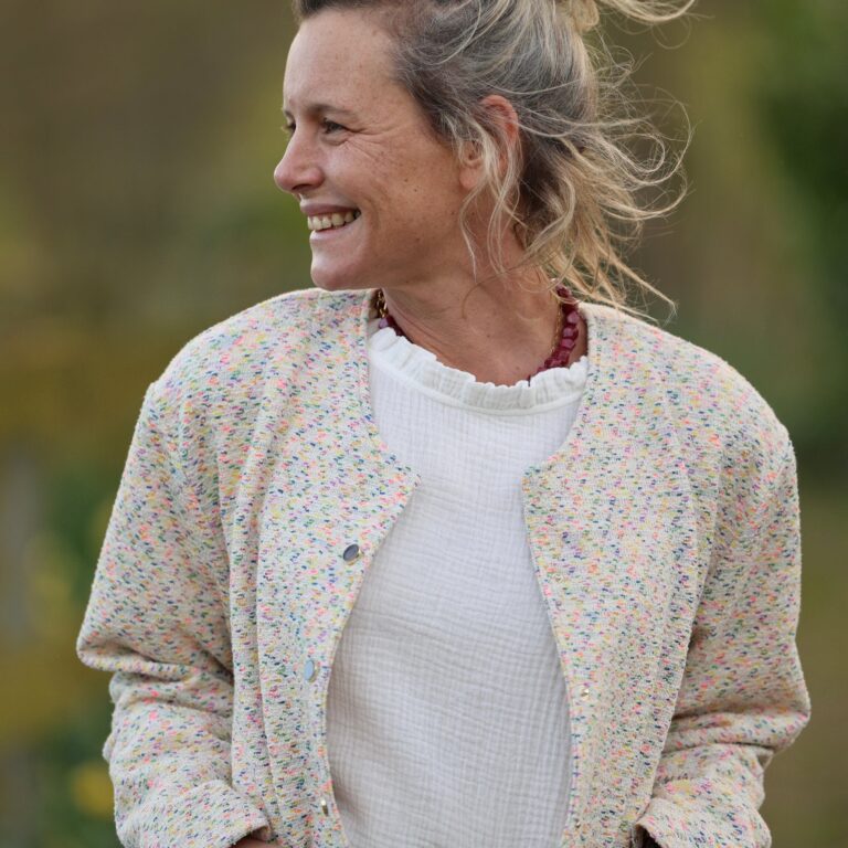 Meta SS25 - Veste Nathalie – Crème confettis – XXL