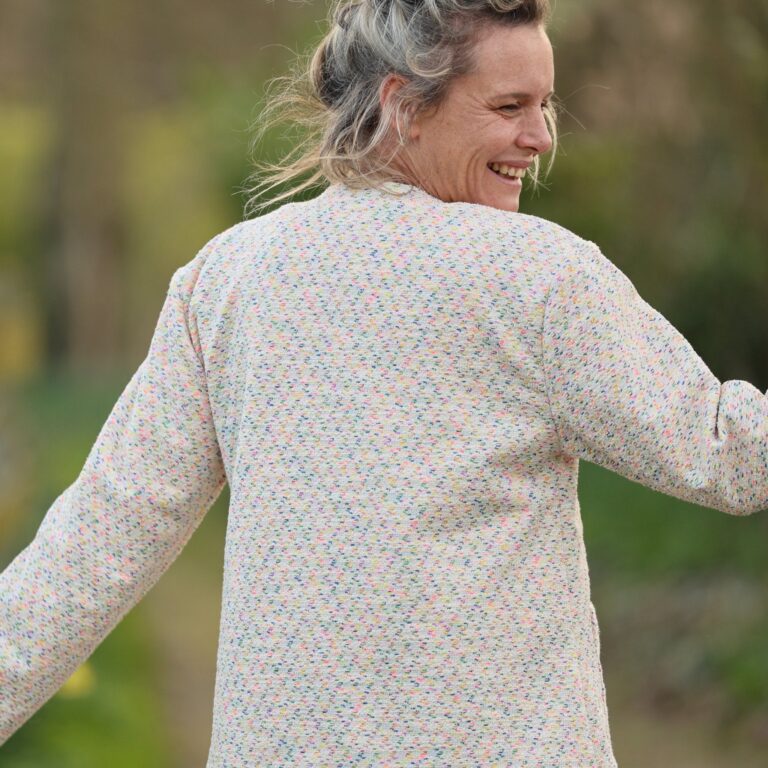 Meta SS25 - Veste Nathalie – Crème confettis – XXL