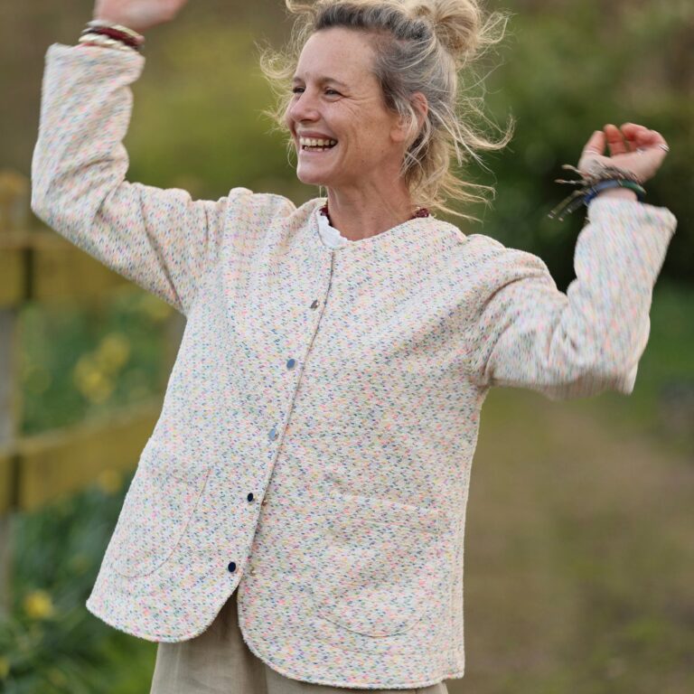 Meta SS25 - Veste Nathalie – Crème confettis – XXL