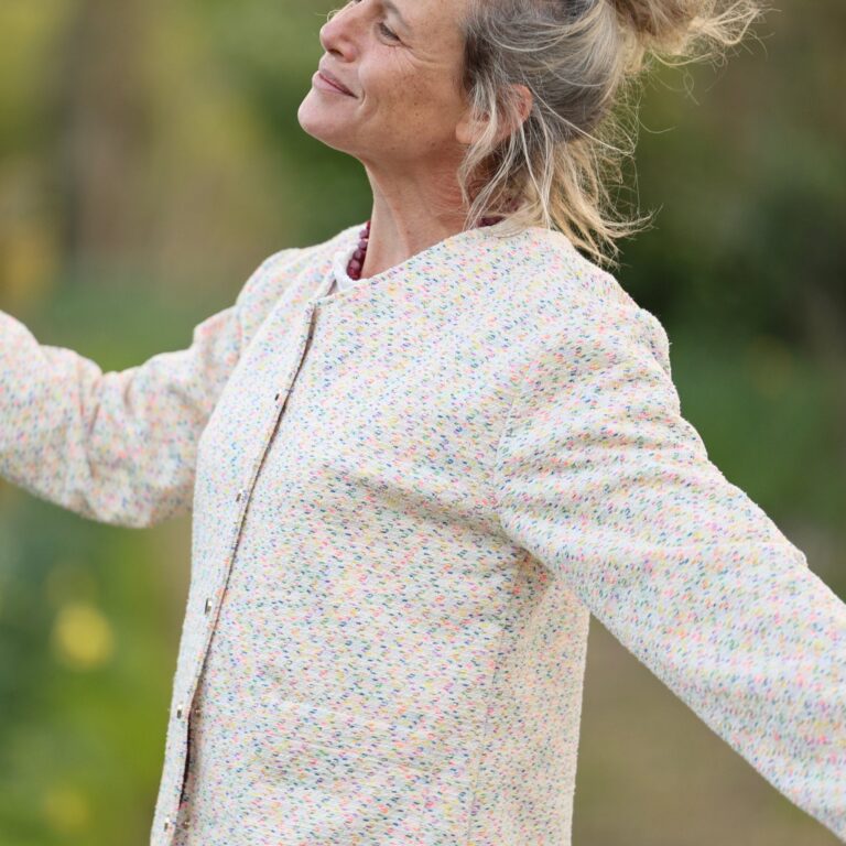 Meta SS25 - Veste Nathalie – Crème confettis – XXL
