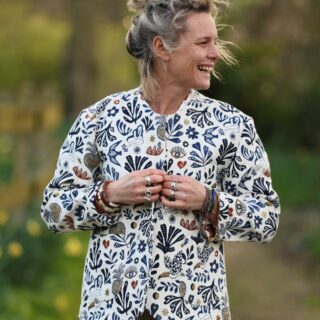 Quintessence - Veste Nathalie – Jacquard “Jardin des Songes”