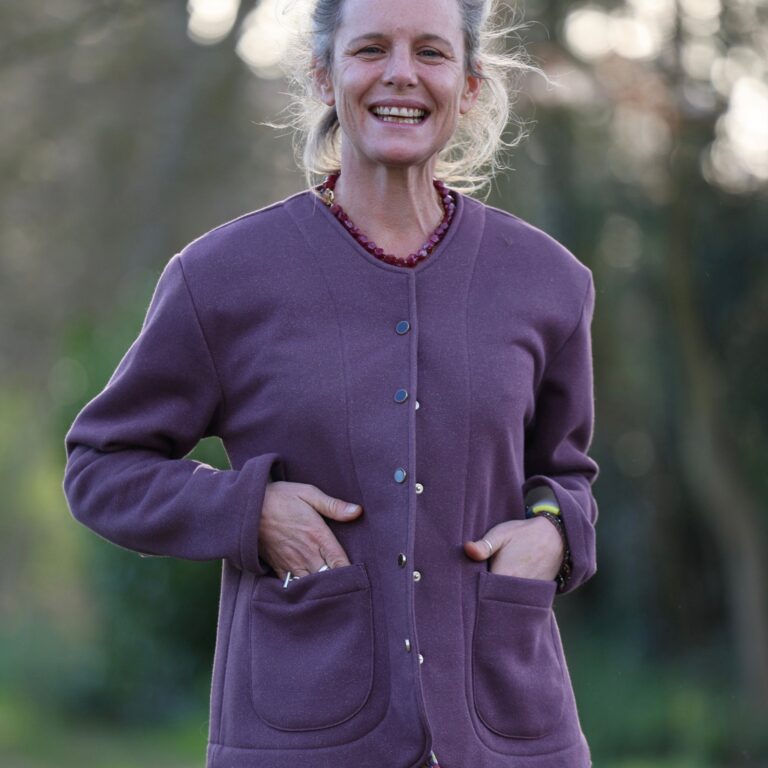 Meta SS25 - Veste Nathalie – prune pailleté – XXL