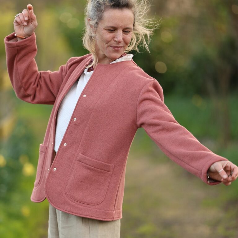 Meta SS25 - Veste Nathalie – terracotta pailleté – XXL