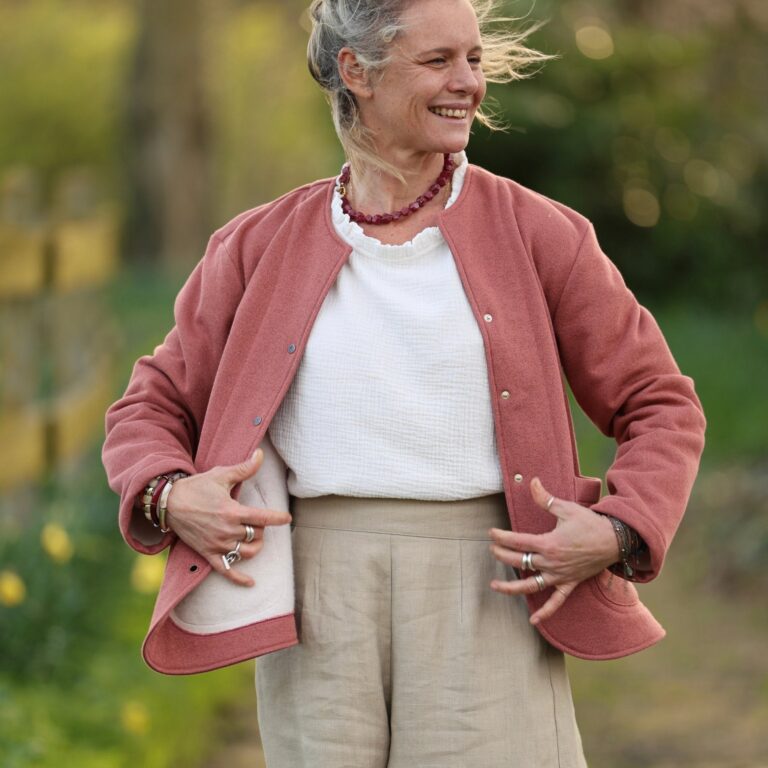 Meta SS25 - Veste Nathalie – terracotta pailleté – XXL