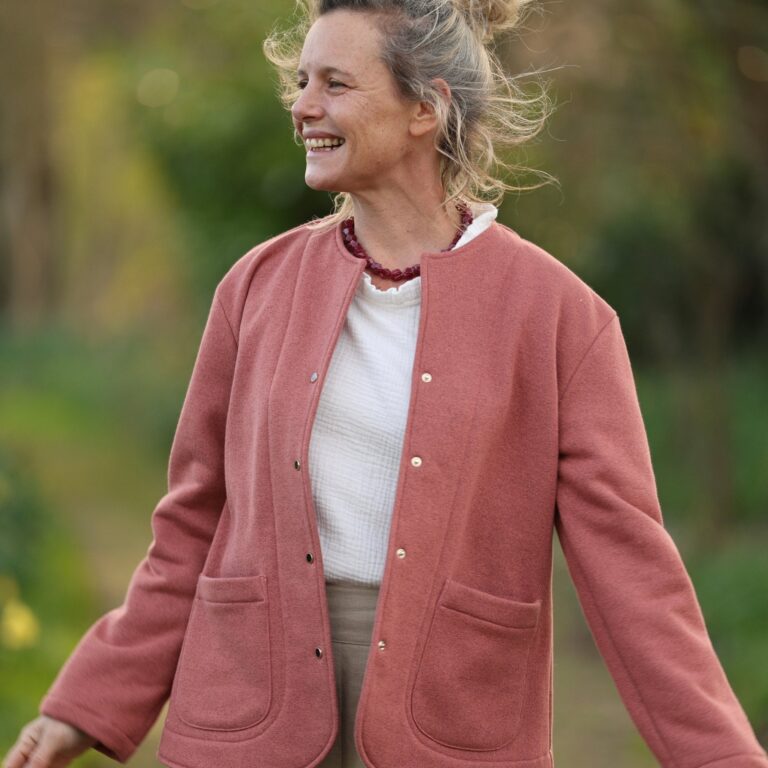 Meta SS25 - Veste Nathalie – terracotta pailleté – XXL