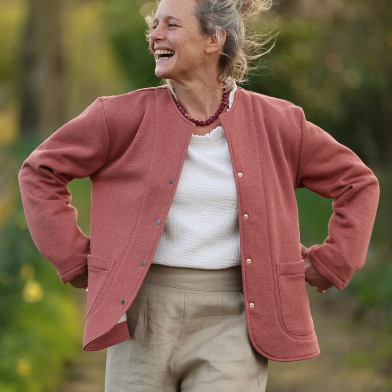 Meta SS25 - Veste Nathalie – terracotta pailleté – XXL