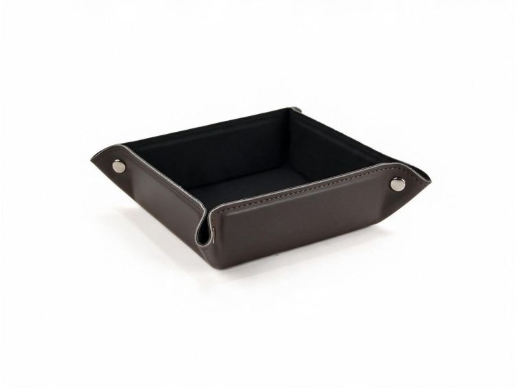 vide poche carre en cuir t moro vp502 Lavoisier Maroquinier - Vide poche carré en cuir t-moro - VP502