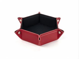 Petit vide poche hexagonal en cuir rouge – VP504 par la marque LAVOISIER Maroquinier LAVOISIER Maroquinier - Petit vide poche hexagonal en cuir rouge – VP504