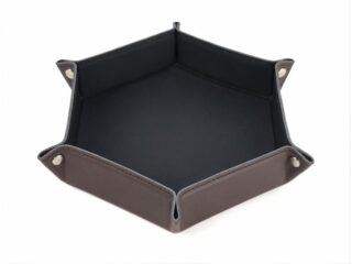 LAVOISIER Maroquinier - Grand vide poche hexagonal en cuir t-moro  – VP506