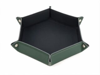 Grand vide poche hexagonal en cuir vert – VP506 par la marque LAVOISIER Maroquinier LAVOISIER Maroquinier - Grand vide poche hexagonal en cuir vert – VP506