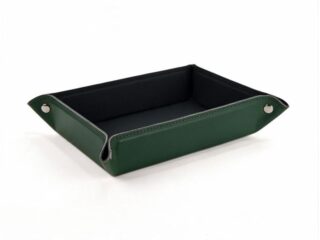 LAVOISIER Maroquinier - Vide poche rectangle en cuir vert – VP503