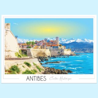 Affiche Antibes Juan les Pins par la marque Foliove Foliove - Affiche Antibes Juan les Pins