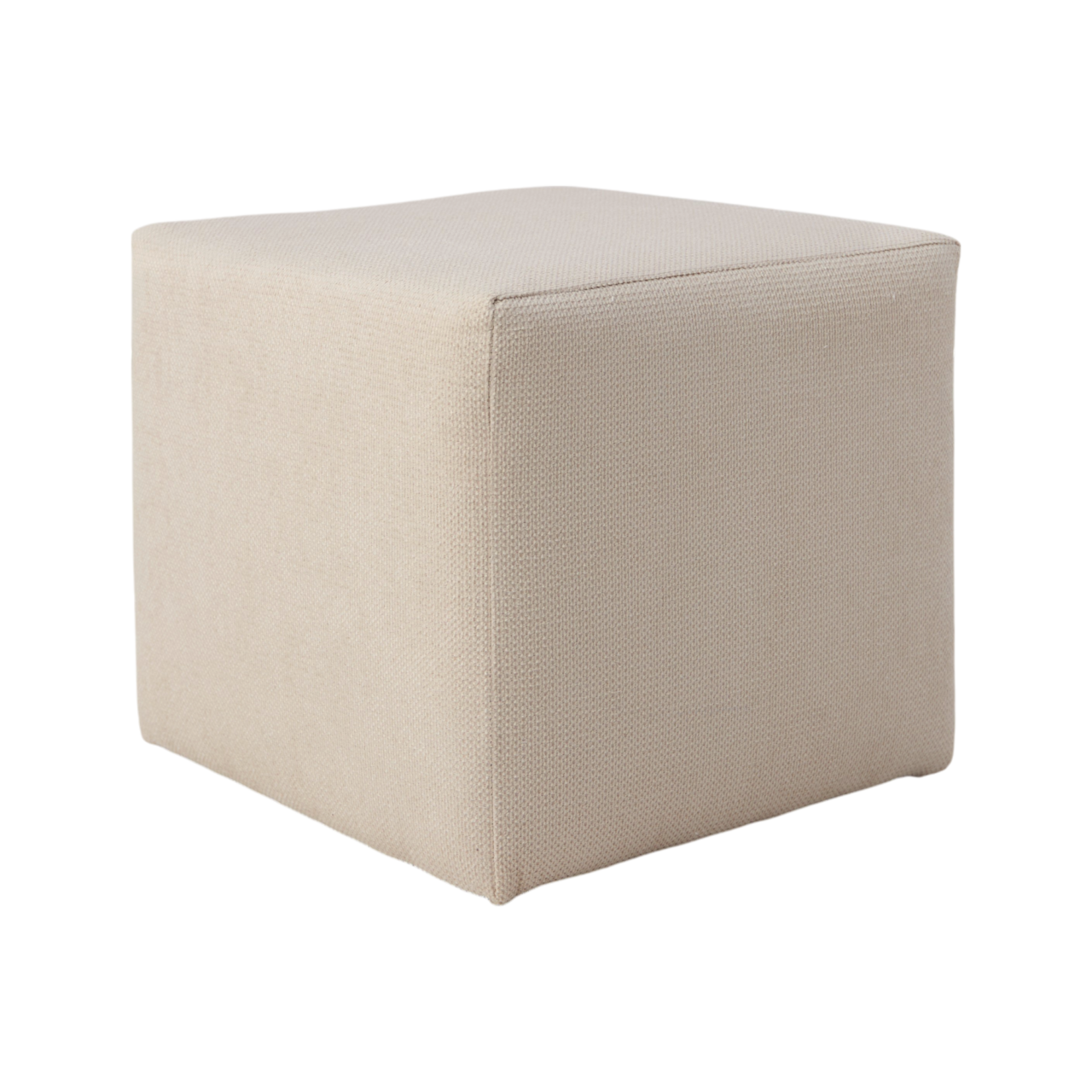 01 de canapes et fauteuils poufs et repose pieds n blanc tissus otis camif 100388383685 ESSENTIELS PAR CAMIF - Petit pouf tissu Otis