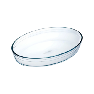 Plat à four ovale en verre 30 cm par la marque Camif Camif - Plat à four ovale en verre 30 cm