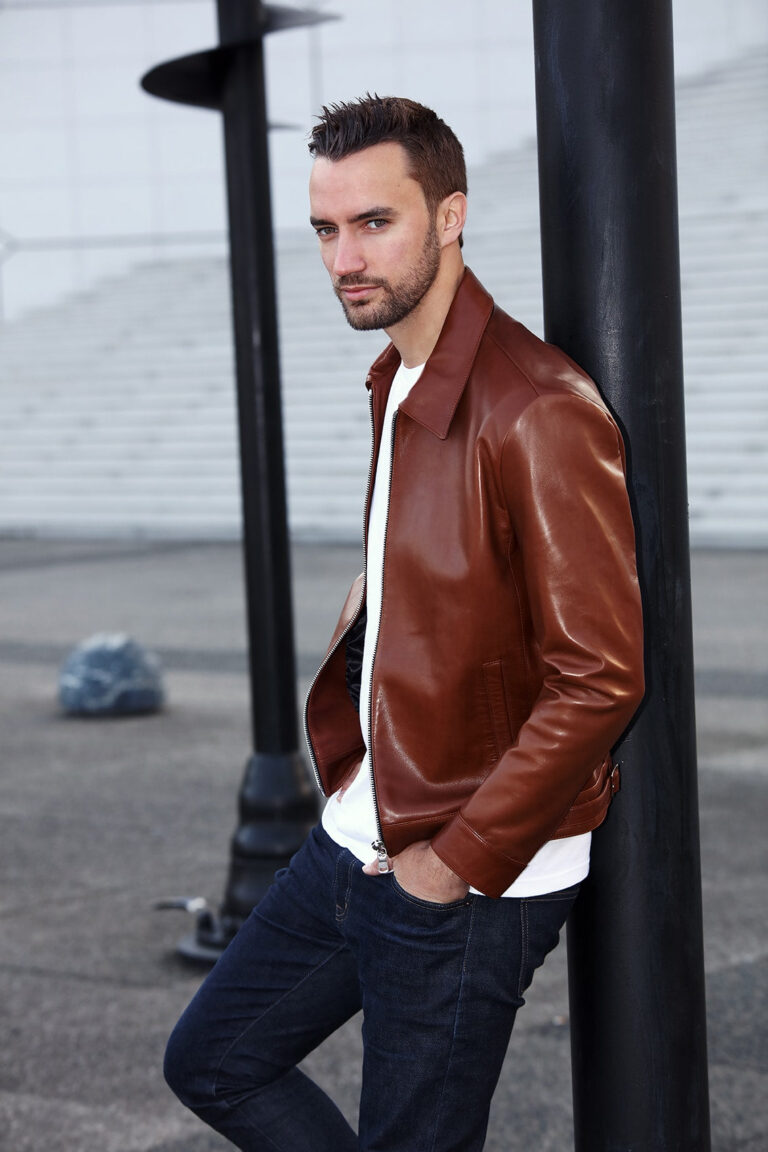 Atelier Bertrand - Blouson Col Chemise – 46 / Cerf - Bleu marine