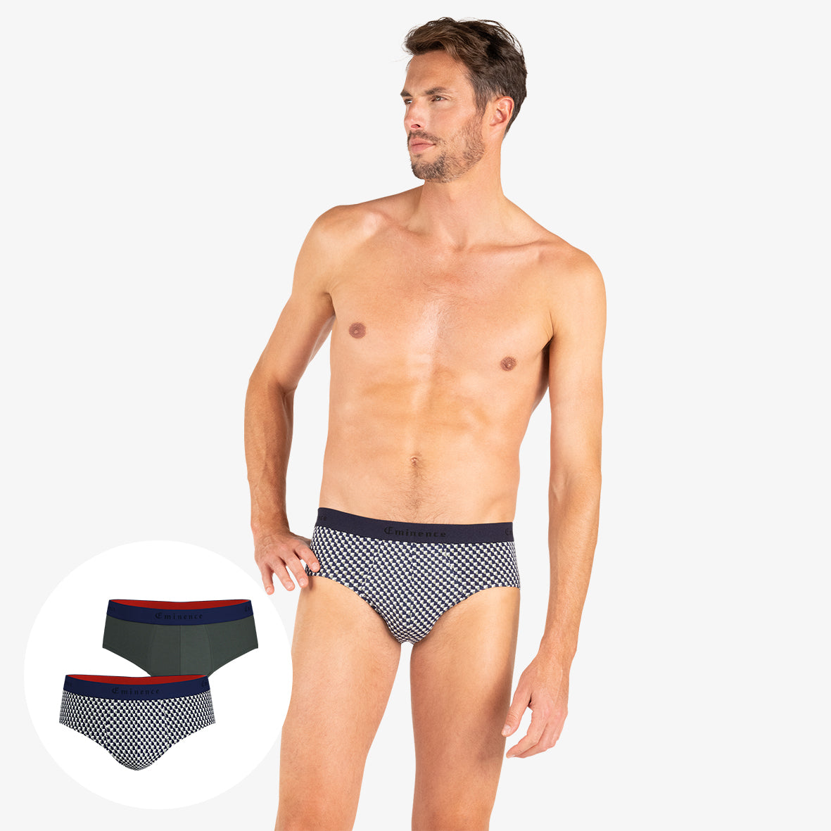 0LW04 2670 S1 Eminence - Lot de 2 slips homme Fait en France Eminence
