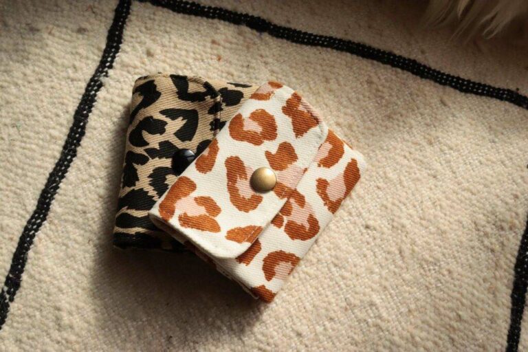 Maison Mallow - Mini Portefeuille Léopard Ecru et Camel