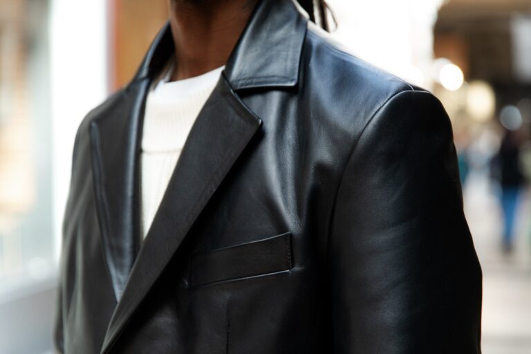 Atelier Bertrand - Manteau tailleur – 46 / Veau velours - Vert militaire