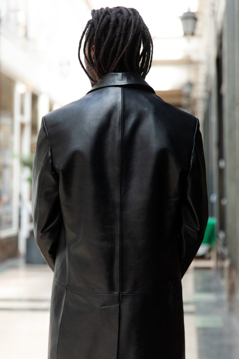 Atelier Bertrand - Manteau tailleur – 46 / Veau velours - Vert militaire