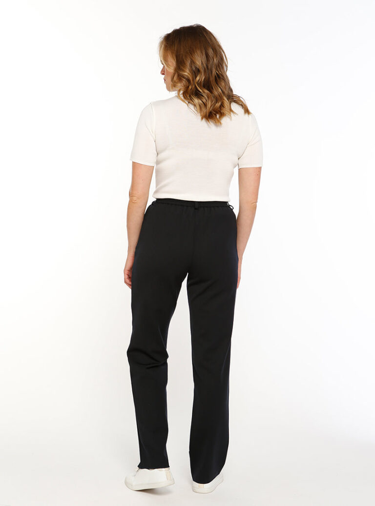 Maison-solfin - Pantalon femme en laine noir – 52