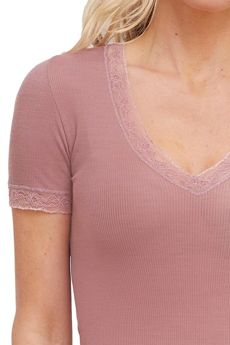 Maison Solfin - Tee-shirt manches courtes laine et soie – 2