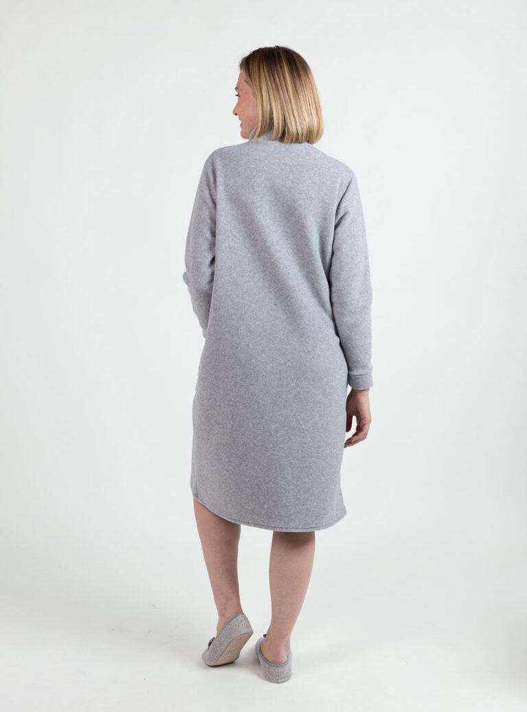 Maison Solfin - Robe de chambre femme gris chiné – 5