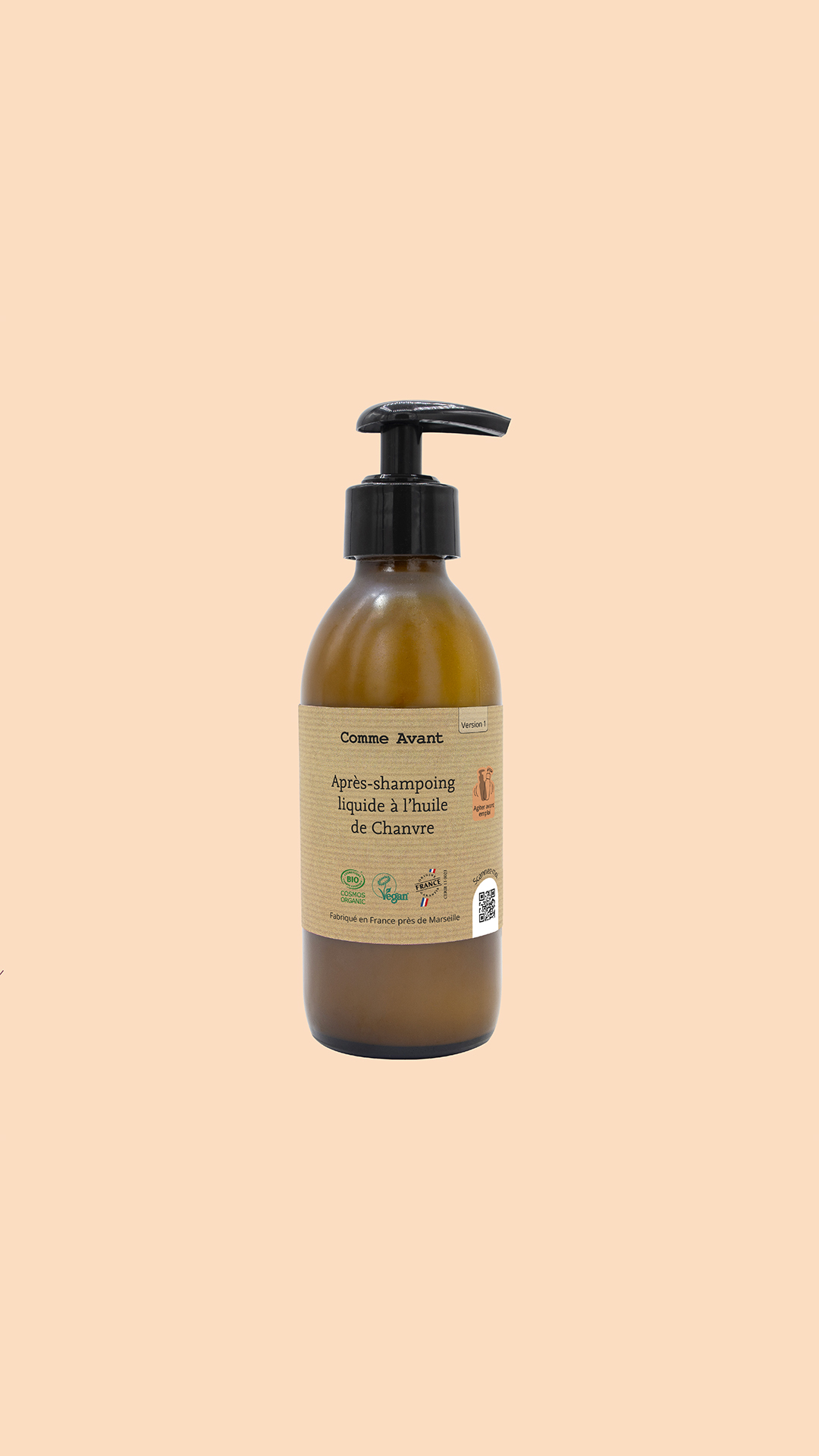 54678710714691 Comme Avant - Après-Shampoing Bio 200ml - Naturel et Efficace - Sans Parfum