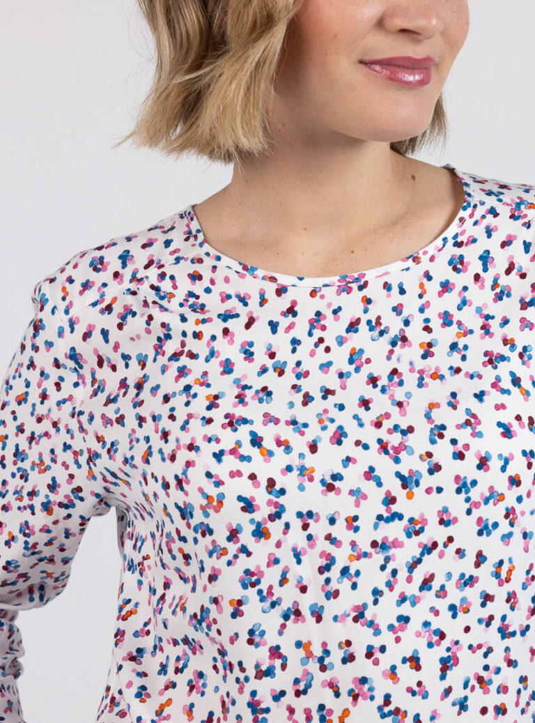 Maison Solfin - Blouse femme viscose chaude multicolore rose – 52