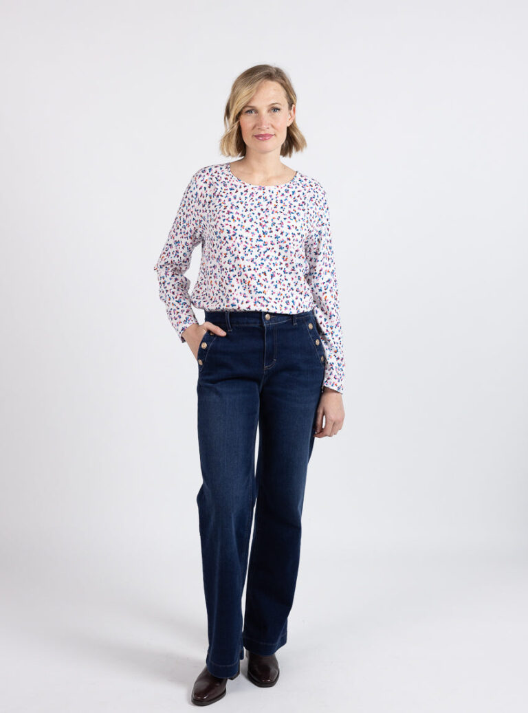 Maison Solfin - Blouse femme viscose chaude multicolore rose – 52