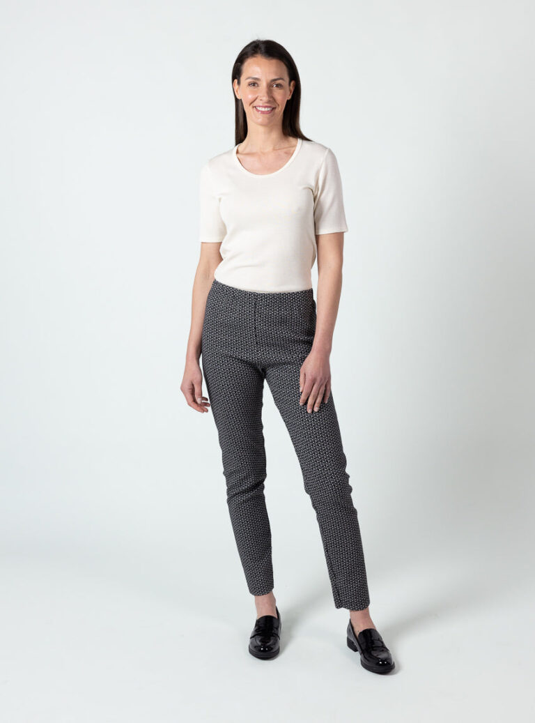 Maison Solfin - Pantalon femme noir en coton – 5