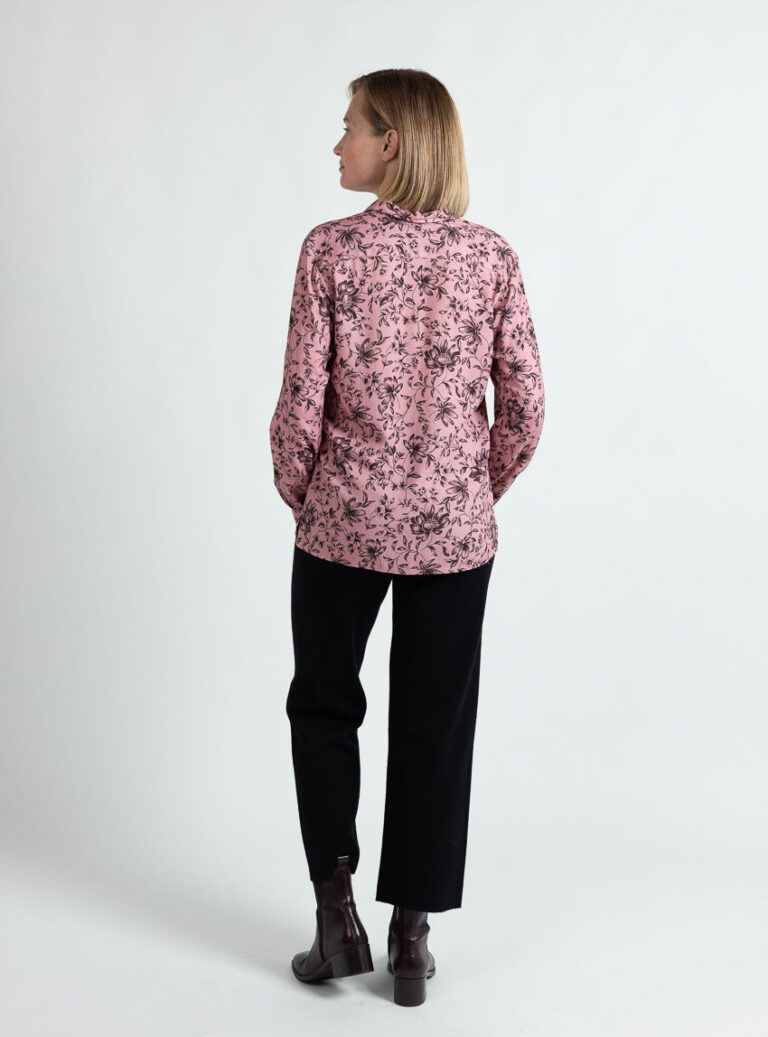 Maison Solfin - Chemisier femme en viscose chaude rose – 52