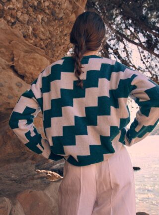 Pull laine mérinos et cachemire Angèle par la marque MAISON SOLFIN MAISON SOLFIN - Pull laine mérinos et cachemire Angèle