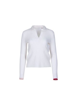 MAISON SOLFIN - Polo laine et cachemire blanc Angélique