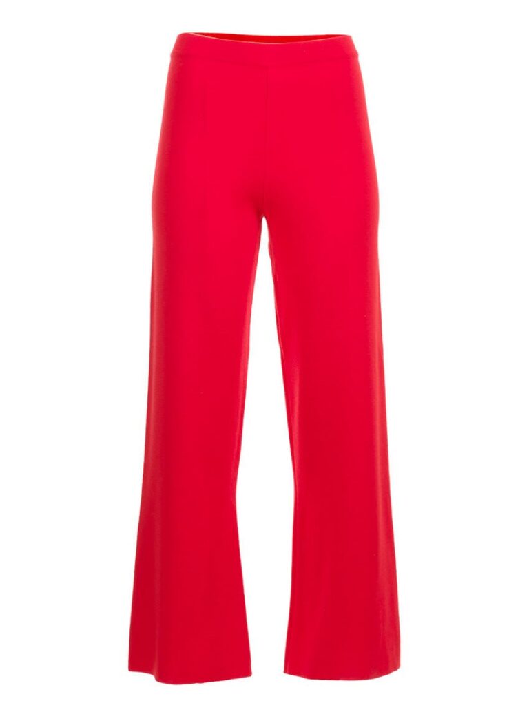 LAFRANÇAISE Mailles in France - Pantalon en maille rouge Alexia – L