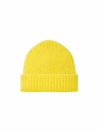 Bonnet Ambre jaune en laine par la marque MAISON SOLFIN MAISON SOLFIN - Bonnet Ambre jaune en laine