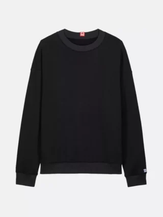 SWEAT 752 COTON BIO col rond noir par la marque 1083 1083 - SWEAT 752 COTON BIO col rond noir
