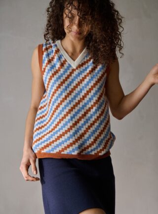 MAISON SOLFIN - Pull sans manche Betty