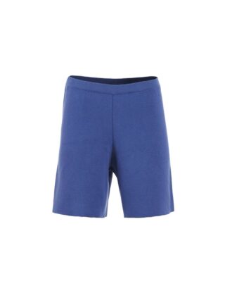Short maille coton violet Bella par la marque MAISON SOLFIN MAISON SOLFIN - Short maille coton violet Bella