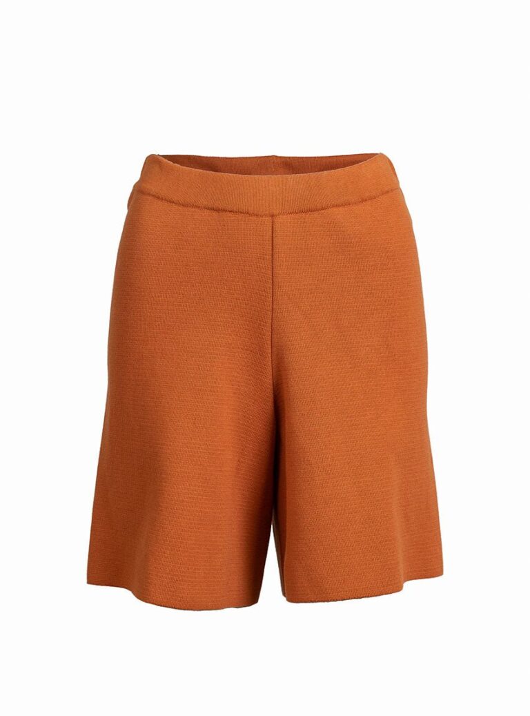 LAFRANÇAISE Mailles in France - Short maille coton orange Bella – S