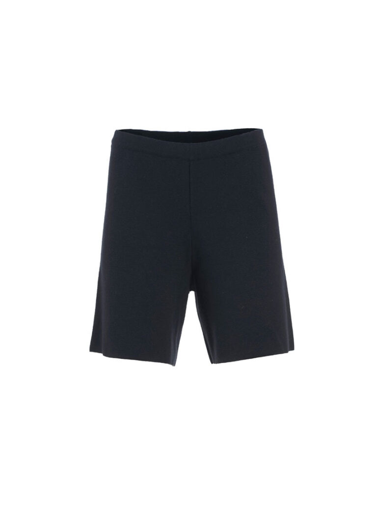 LAFRANÇAISE Mailles in France - Short maille coton noir Bella – L
