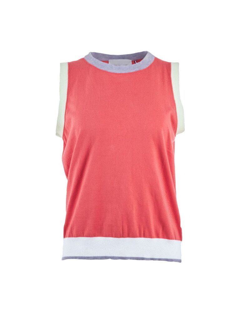 7568 RPQ 1 top benedicte rose pasteque LAFRANÇAISE Mailles in France - Top Bénédicte – L