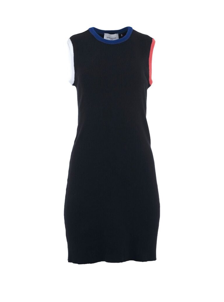 LAFRANÇAISE Mailles in France - Robe courte en maille noire Béatrice – L