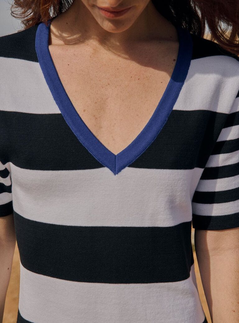 LAFRANÇAISE Mailles in France - Robe longue marinière Blandine – L