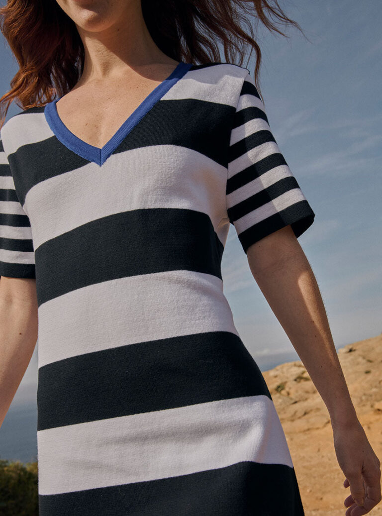 LAFRANÇAISE Mailles in France - Robe longue marinière Blandine – L