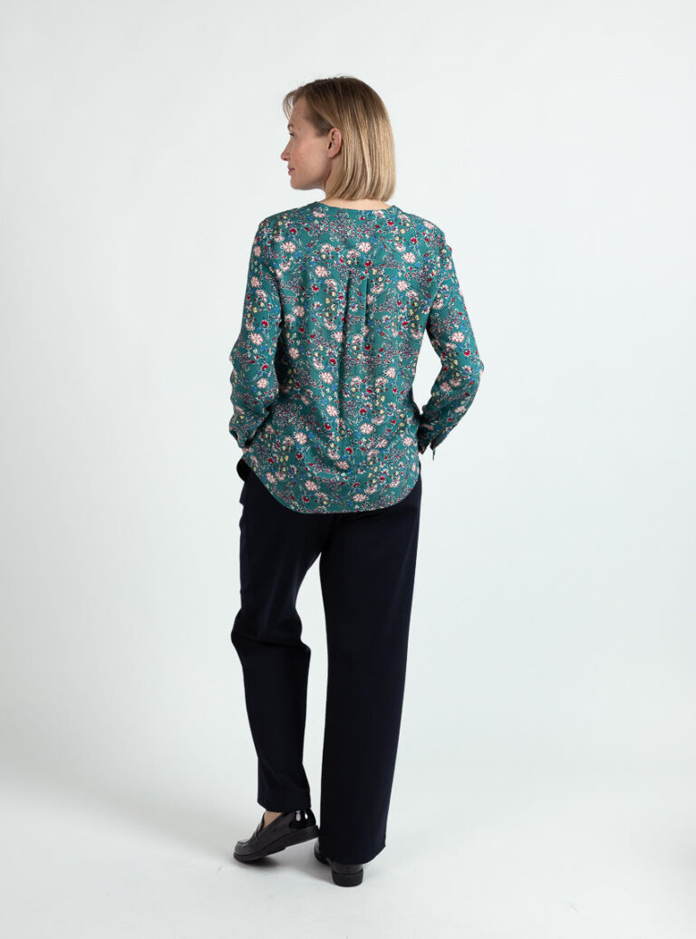 Maison Solfin - Blouse femme viscose chaude imprimé vert – 52