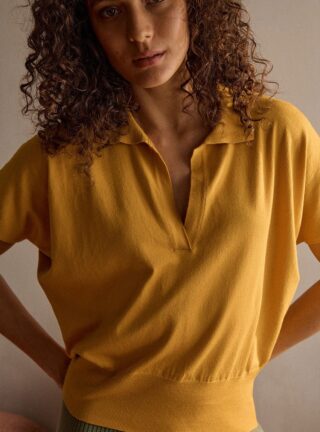 Polo manches courtes Delphine par la marque MAISON SOLFIN MAISON SOLFIN - Polo manches courtes Delphine