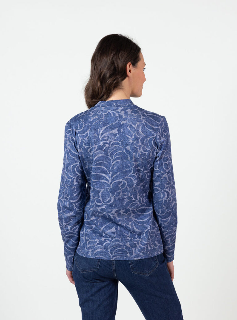 Maison Solfin - Tee-shirt femme coton maille jersey col montant – 5