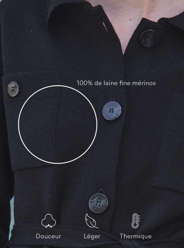 LAFRANÇAISE Mailles in France - Veste saharienne Ella – L