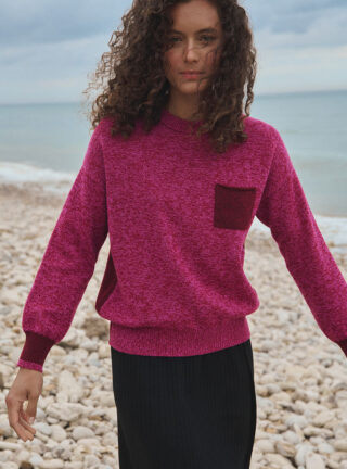 Pull laine mérinos Éva par la marque MAISON SOLFIN MAISON SOLFIN - Pull laine mérinos Éva